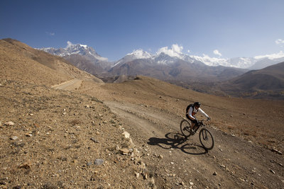 Fast doubletrack descent towards Kagbeni
