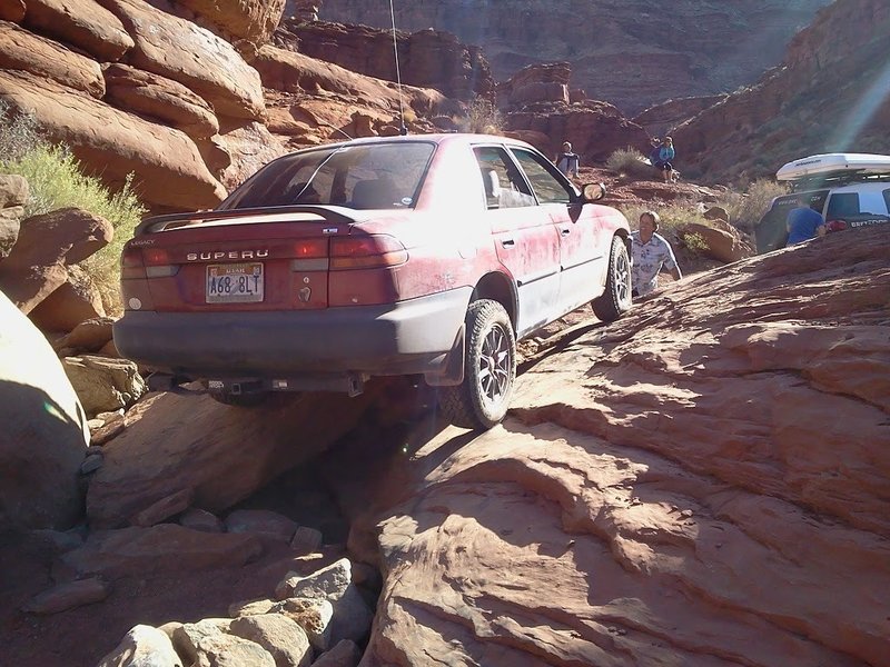 This is what your Lockhart Basin support vehicle has to be able to do. 
<br>
Photo credit: Bret Edge Photography, www.bretedge.com