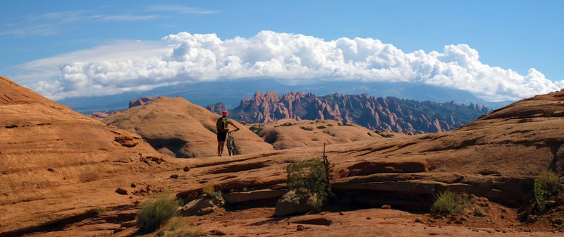 View of Behind the Rocks fins from near Pothole Arch.