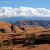 View of Behind the Rocks fins from near Pothole Arch.