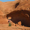 The very cool--yet somewhat anticlimactic--Pothole Arch.