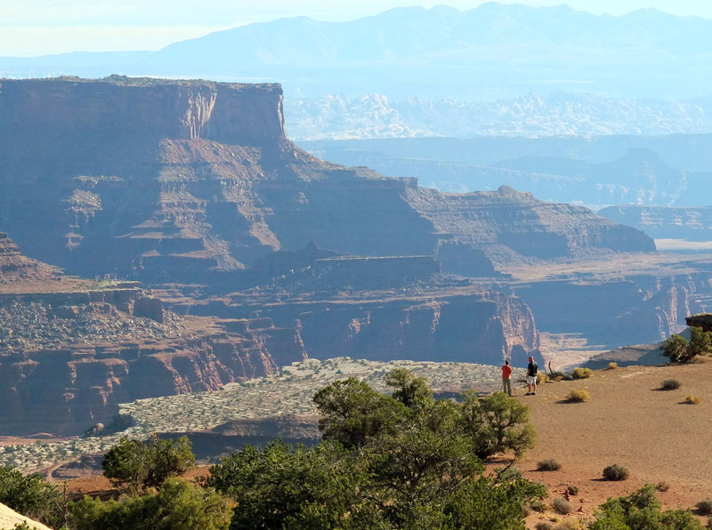 View back to Moab and the LaSals from I-Sky.