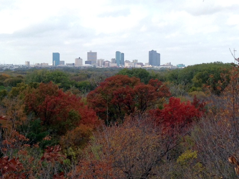 Great views of Ft Worth from the Hill - Gateway Park trail