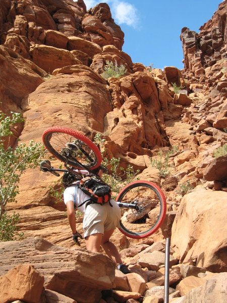 The "trail" up Jacob's Ladder.