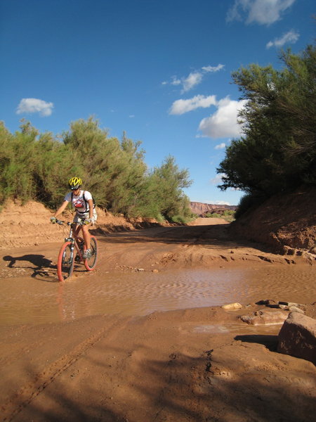 Crossing Kane Creek to head up to Hurrah Pass.