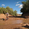 Crossing Kane Creek to head up to Hurrah Pass.