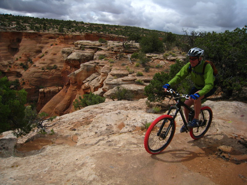 Threatening weather on Bull Canyon rim.