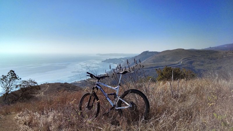 Downhill to the beach!