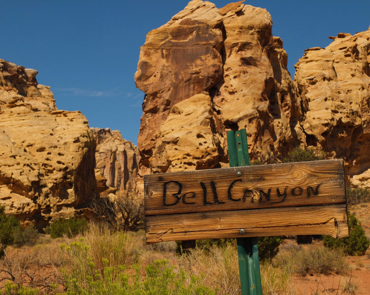 Bell Canyon begins to narrow down.