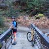 Creek crossing footbridge on Brandy Creek Falls Trail. Part of The Chimney ride. December, 2013