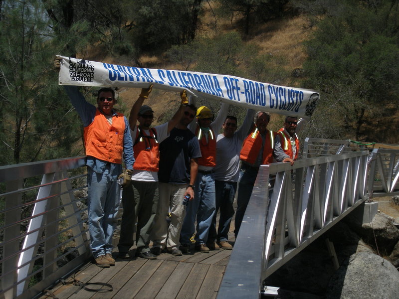 These guys spent a lot of time making sure this bridge got installed.