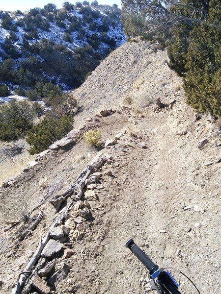 Tight switchback on Coyote Trail