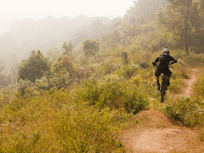 The upper part of the 2013 Nepal National DH Championship route