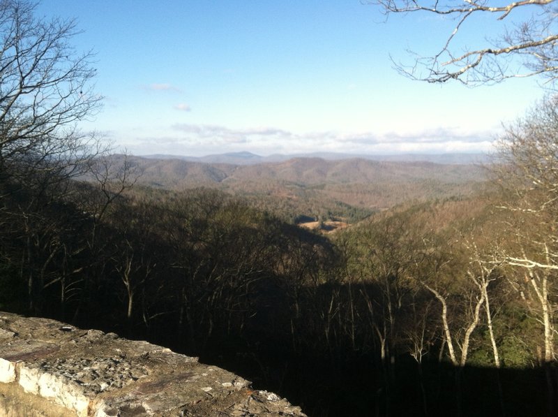 View looking west from Confederate Breastworks