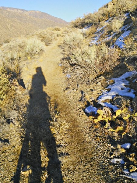 Wide and smooth singletrack provides a quick run down to La Tuna Place