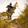 Airing it out below the prayer flags