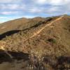 One of the steeper sections of the trail