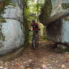 Through the crevice on Outcrop