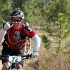 A contestant loving the ride during the first King of Beacon mountain bike stage race.