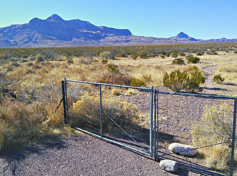 Gate at the trailhead. Please be sure to keep the gate closed.