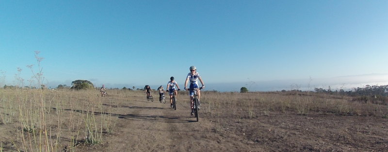 Riding across the top of Elings Park