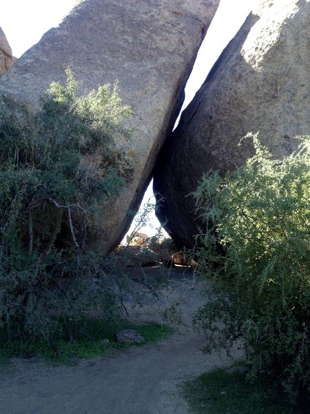 A shady spot under Cathedral Rock