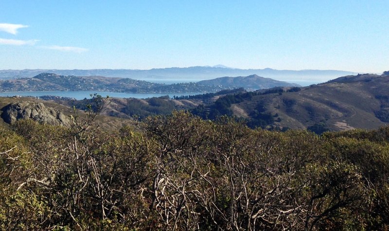 Nice views from Coyote Ridge after climbing up the Middle Green Gulch trail.