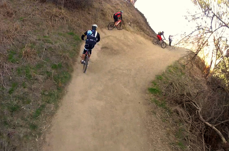 A fun wall-climb. Watch out for the hikers!