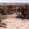 Great views from high on the trail.  Monitor and Merrimac buttresses in the distance.