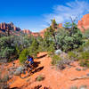 Jordan trail has plenty of red rocks and blue skies.