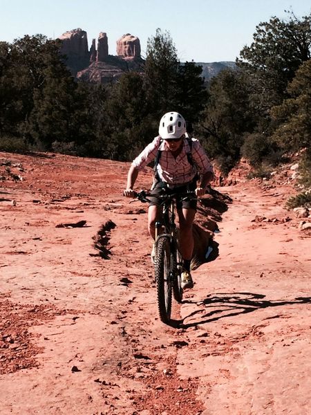 Llama trail has a few fun sections of slickrock, and many sections of great views.