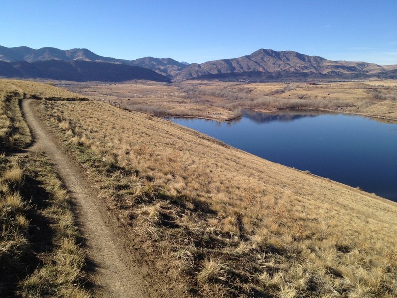 View to the west from above Bear Creek Lake