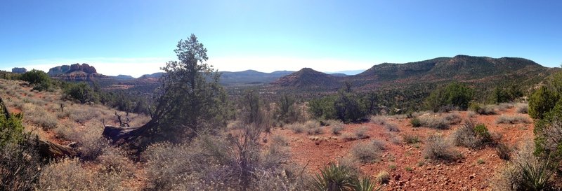 Nice views all around along the top of this ridge.