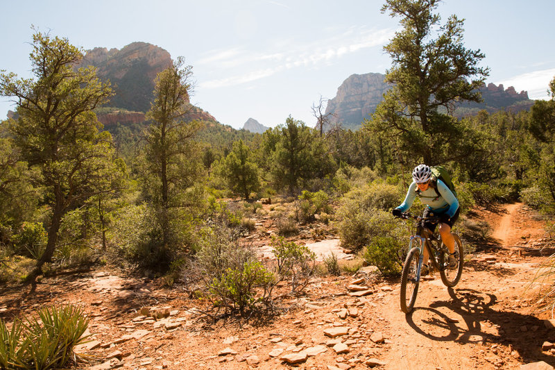 Chuckwagon is a great way to warm-up to Sedona riding; plenty of flowing singletrack.