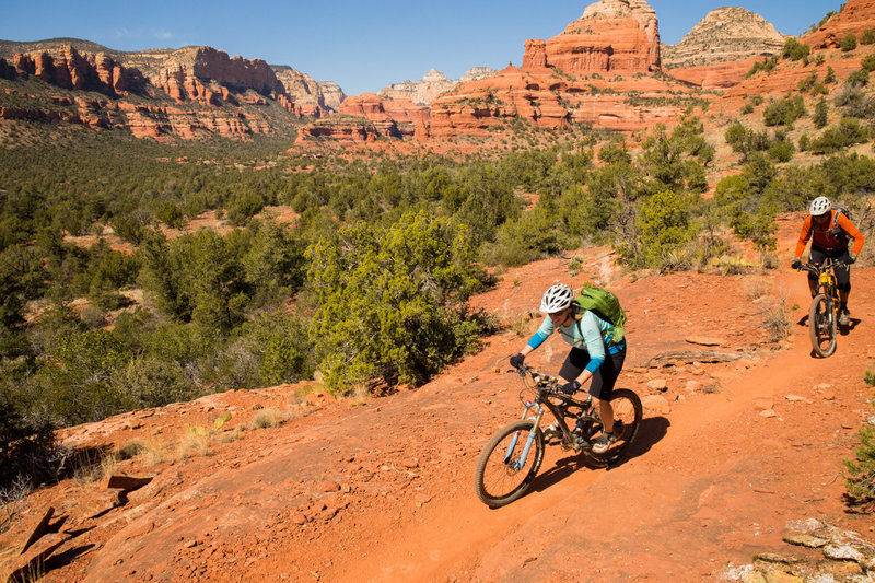 The far end of Mescal looking up Boynton Canyon.