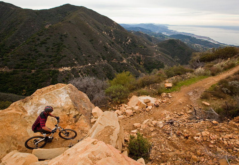 Killer views from the climb up Romero Road