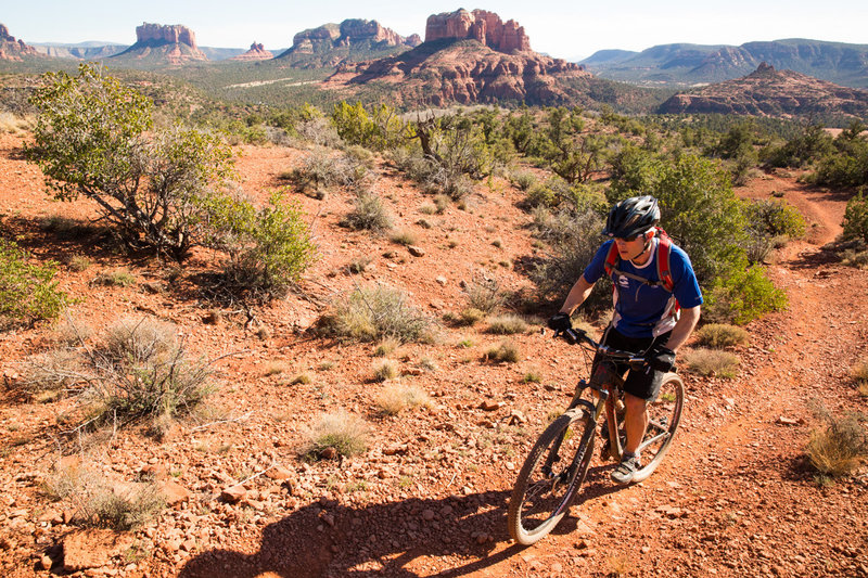 Great views of Cathedral Rock from Ridge trail.