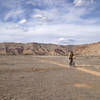 Lower Chutes & Ladders is gentle and straight as it nears the bottom of the trail system.