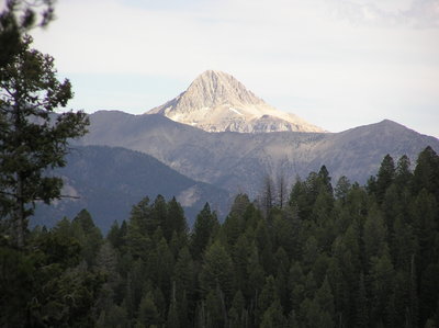 Bell Mountain (Lemhi Range) from the trail.