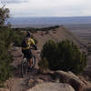 Frontside eventually climbs to a ridge, providing epic scenery for the rest of the Zippity ride.