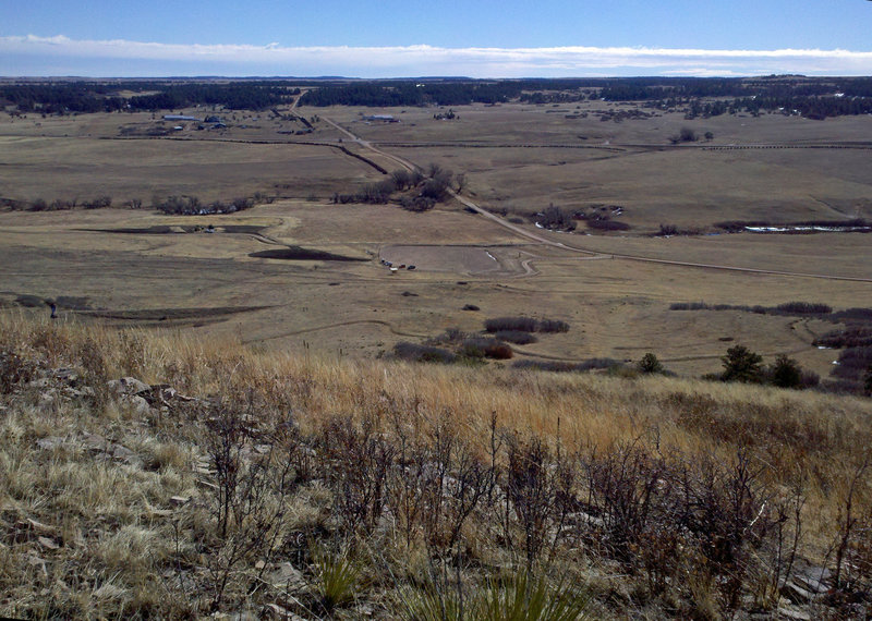 Looking back towards the TH from atop Lincoln Mountain