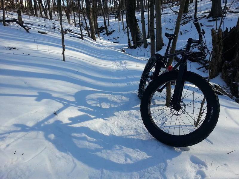 Bill fatbiking on the B loop