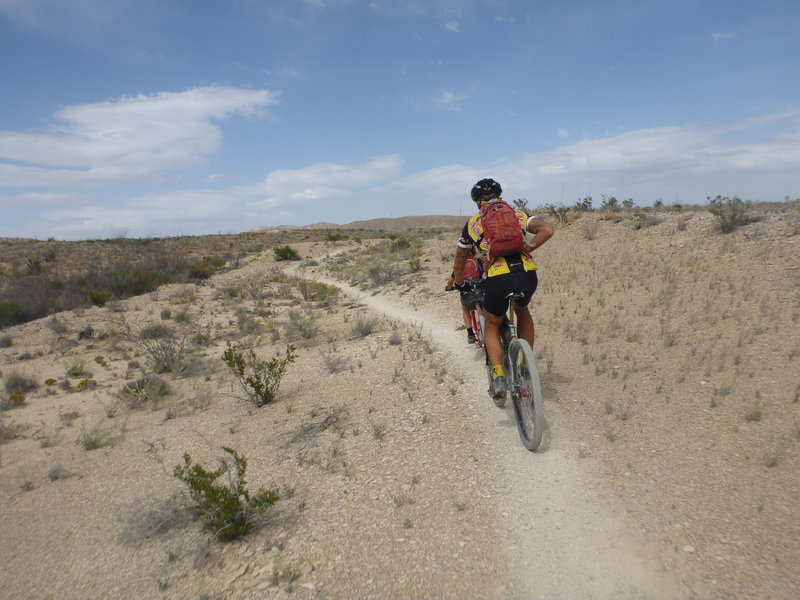 Singlespeed trail singletrack