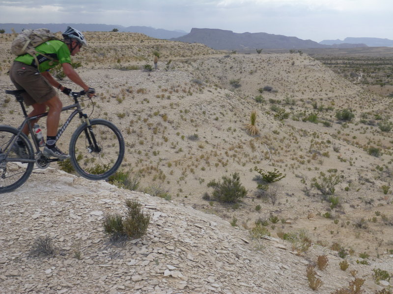 It's all fast, flowing and downhill from here to the trailhead.  One of the funnest sections of trail in the area.