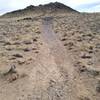 Approaching a chunky section leading up to the south or "JA" volcano