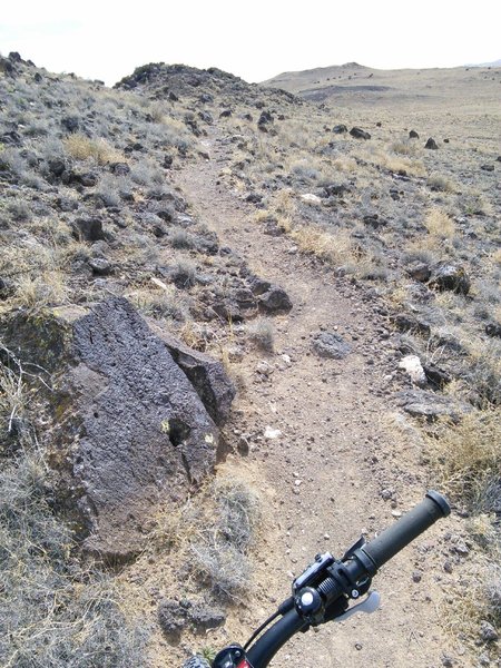 Nice slightly chunky singletrack on the west side of Vulcan