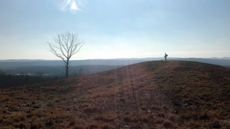 Quick 1/2 mile excursion down the gravel service road for a nice view looking east.