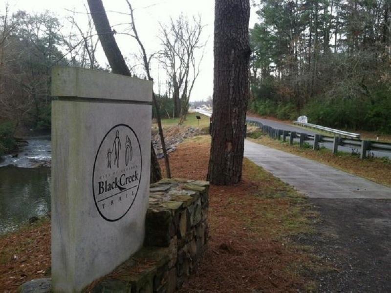 Trail near the lower end, close to the etowah county rescue squad.