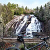 High Falls, Dupont State Forest - Covered bridge in background.