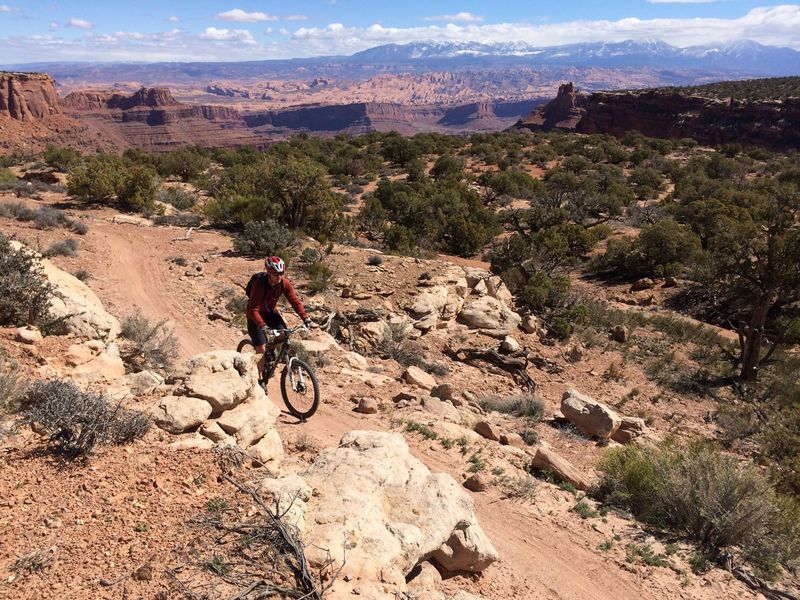 Riding around the Big Chief trail is visually distracting...